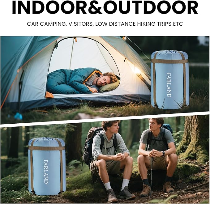 FARLAND Sleeping Bags 30℉ for Adults Teens Kids - Image 6