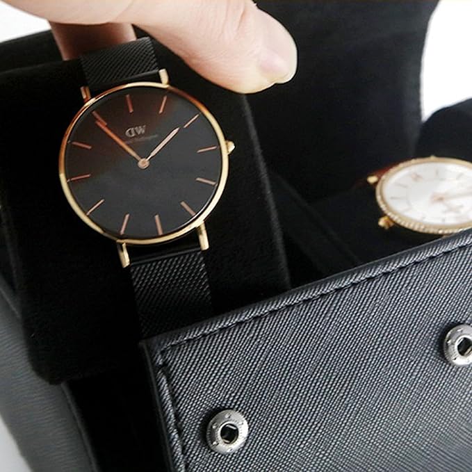 Longjet Watch Roll Travel Case for Men Portable Watches Organizer Box - Image 6