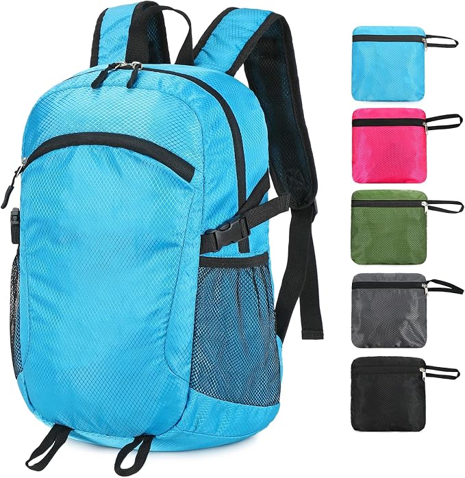 Small Hiking Daypack, 15L Waterproof Hiking Backpack Packable Lightweight by SFIUYDS