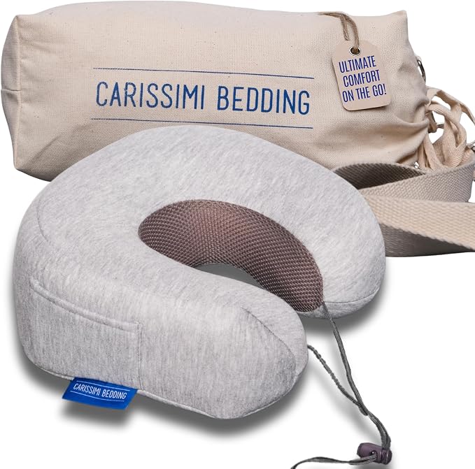 Travel Pillow with Bag – Compact Memory Foam Neck Pillow by Unknown