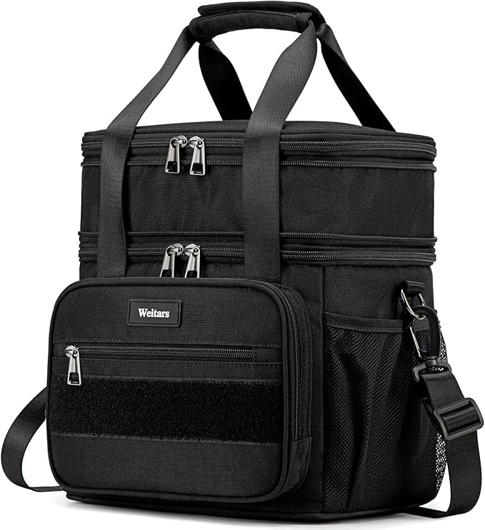 Weitars Lunch Box for Men Women Dual Compartment Lunch Box Heavy Duty Large by Weitars