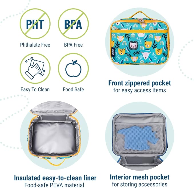 Wildkin Kids Insulated Lunch Box – Durable and Reusable - Image 4