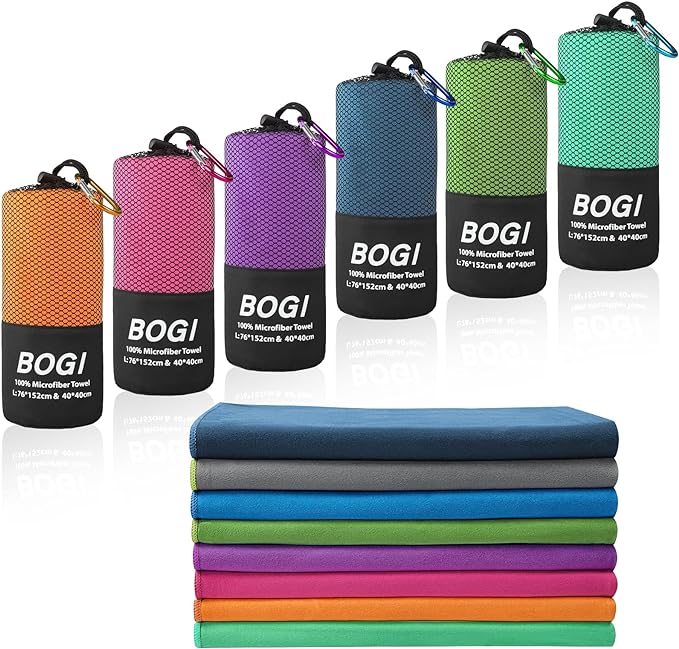 BOGI Microfiber Travel Sports Towel-Quick Dry Towel, Soft Lightweight by BOGI