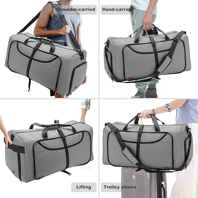 120L Duffle Bag for Travel, Large Foldable Waterproof Travel Duffel Bags - Image 6