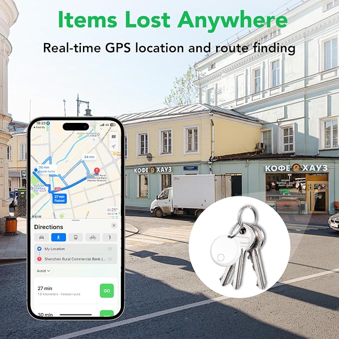 Air Tracker Tags-4 Pack: Smart Bluetooth Tracker, Item Finder Works - Image 3