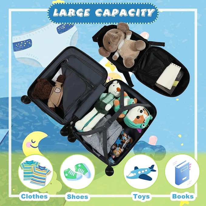 Weewooday Kids Luggage and Backpack 18" Suitcase - Image 4
