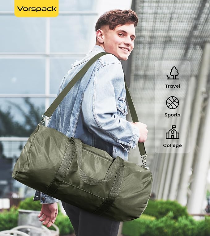 Vorspack Duffel Bag 20-24-28 Inches Foldable Gym Bag - Image 6