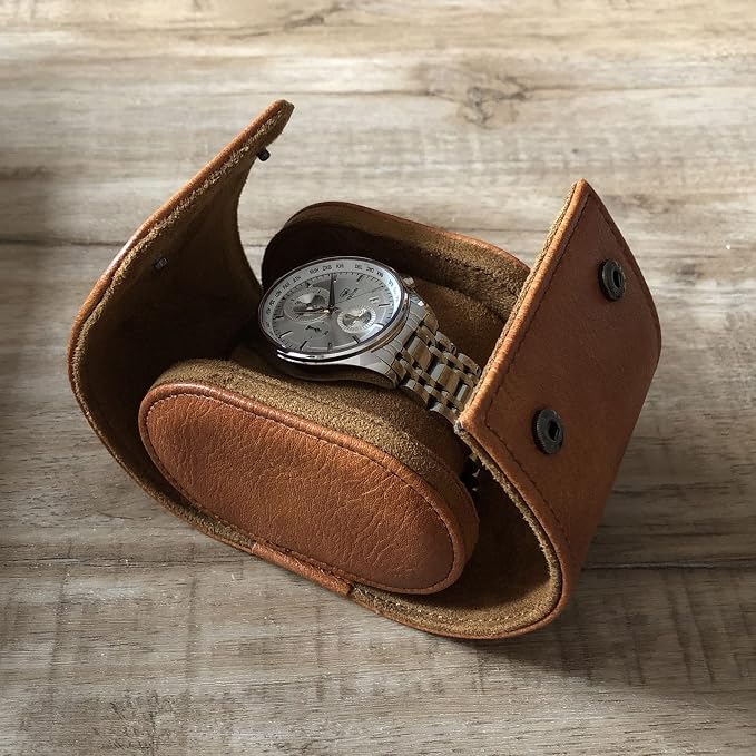 Longjet Watch Roll Travel Case for Men Portable Watches Organizer Box - Image 7