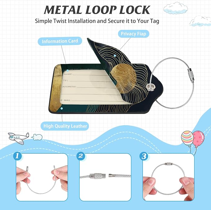 3 Pack Luggage Tag for Suitcase - Image 3