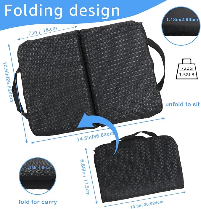 Portable Compact Seat Cushion Foldable Travel Cushion, - Image 3