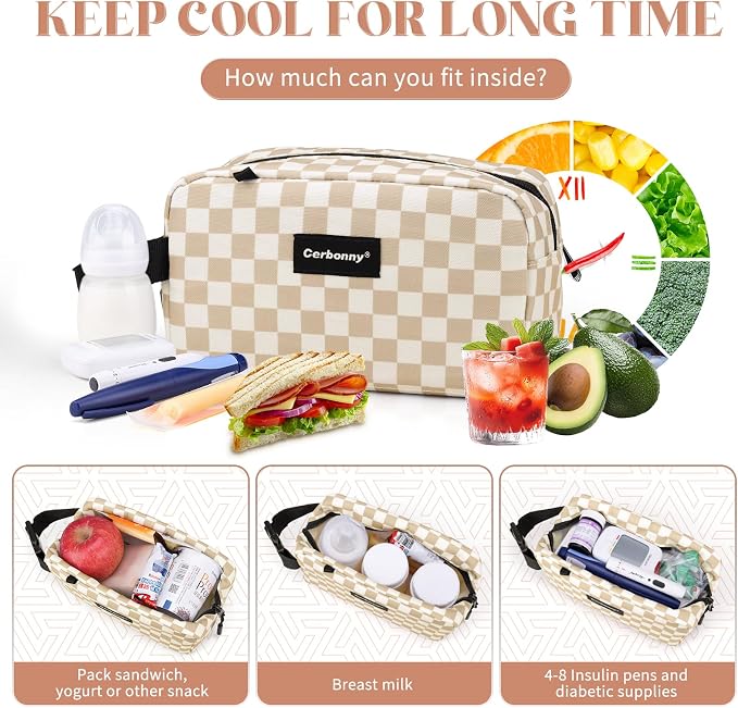 Small Cooler Bag Freezable Lunch Bag - Image 4