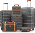 Luggage Sets, Suitcase with Spinner Wheels, PC+ABS Hardshell Travel Luggage Set by Unknown