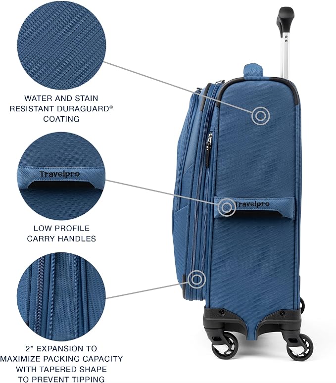 Travelpro Maxlite 5 Softside Expandable Carry-On Luggage - Image 4