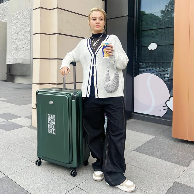 Carry On Luggage, 20 Inch Top Opening Aluminum Frame Lightweight Airline - Image 7