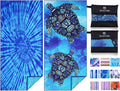 2 Pack Microfiber Thin Lightweight Beach Towel Oversized 71x32 Extra Large Sand by Qinqinamu