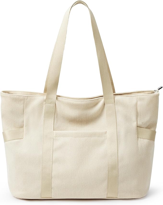 Tote Bag for Women with Zipper, Travel Tote Bags with Compartments Large by Unknown