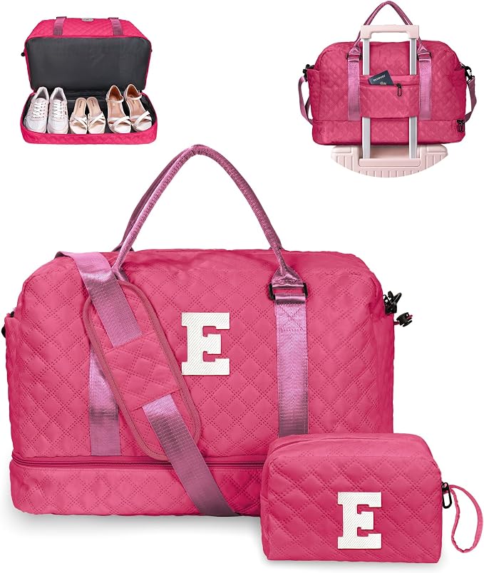 Bags for Girls, Birthday Gift-Initial Travel Bag by Vogewood