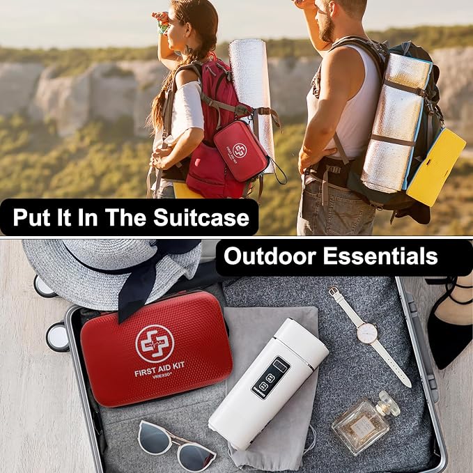 Premium First Aid Kit, 320 Piece Waterproof Hard Shell Eva First Aid Kit - Image 6