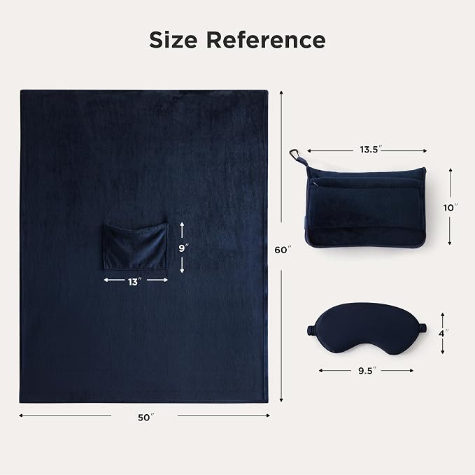 Bedsure Travel Blanket Airplane Compact - Image 6