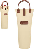 opux Wine Bag Single Bottle Carrier Tote, Insulated Travel Wine Cooler Bag by OPUX