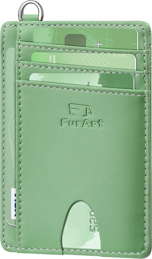 FurArt Slim Minimalist Wallet, Front Pocket Wallets, RFID Blocking, Credit Card by FurArt