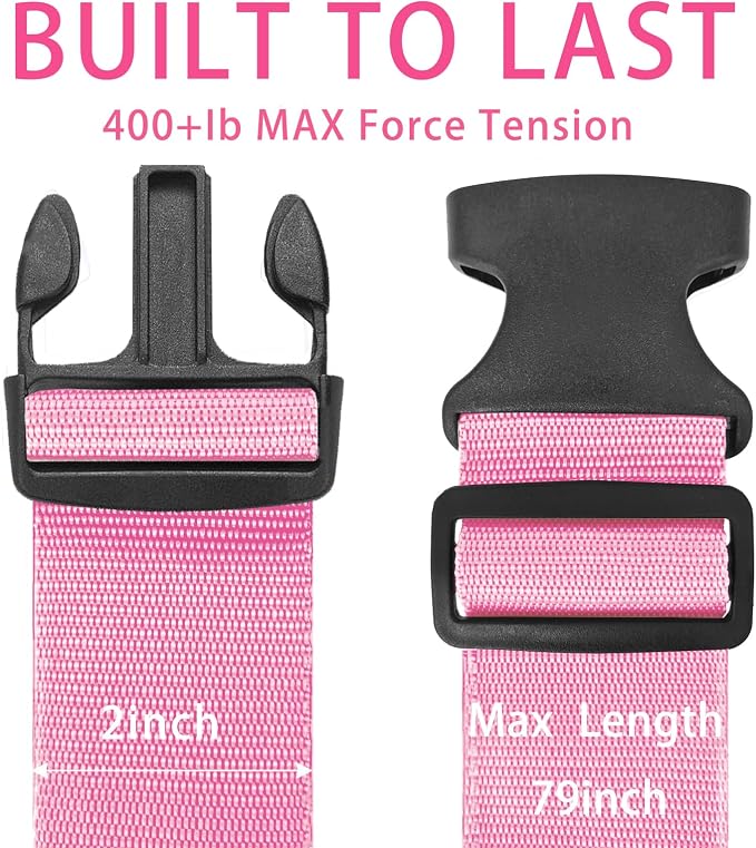 BILIONE Luggage Straps, TSA Approved Add a Bag Premium Accessory - Image 2