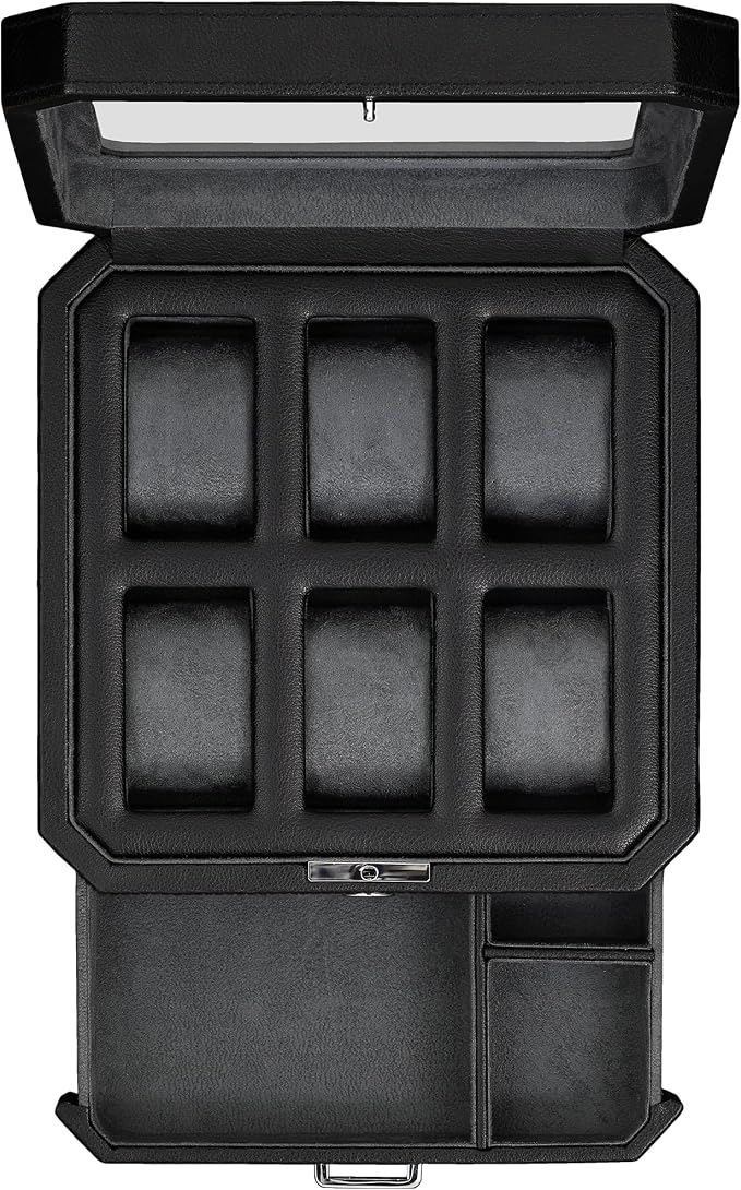 ROTHWELL 6 Slot Leather Watch Box by RothwellSanFrancisco