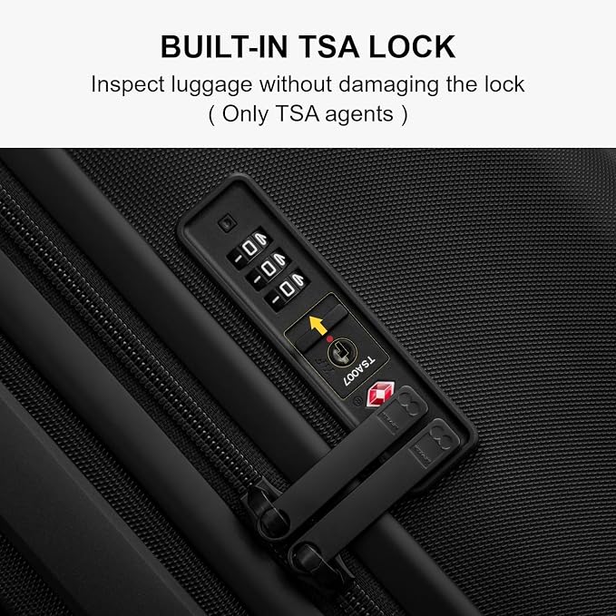 LEVEL8 Trunk Luggages, Large Suitcase 28 Inch Luggage - Image 8