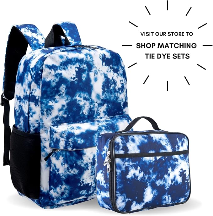 Fenrici Tie Dye Lunch Box for Boys, Kids Insulated Lunch Bag for School - Image 6