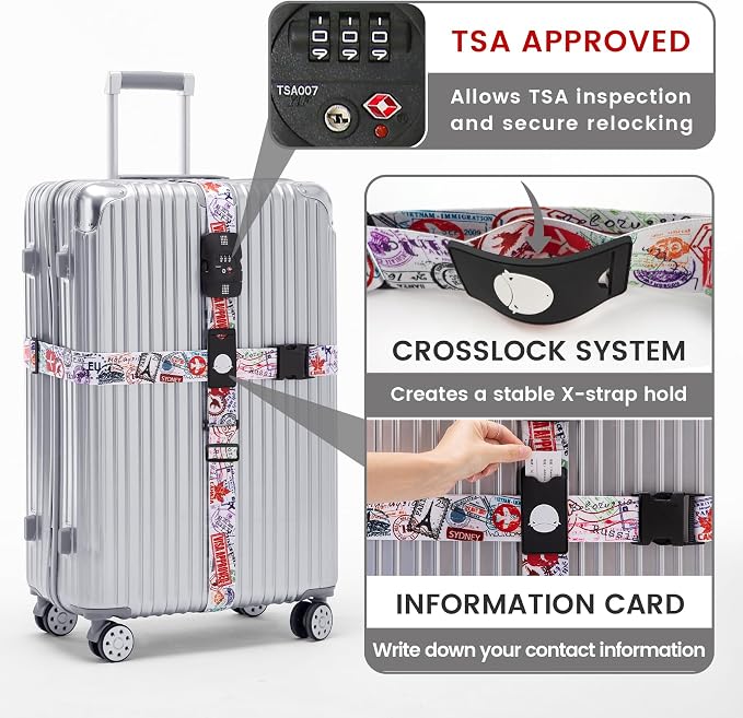 Travelkin Luggage Straps TSA Approved - Image 2