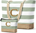 Becokan Beach Bag Initial Beach Tote by BecokanBeachBagSpecialist