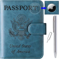 Airtag Passport Holder Cover Wallet Travel Essentials Leather Rfid Blocking by LOHASLIFE