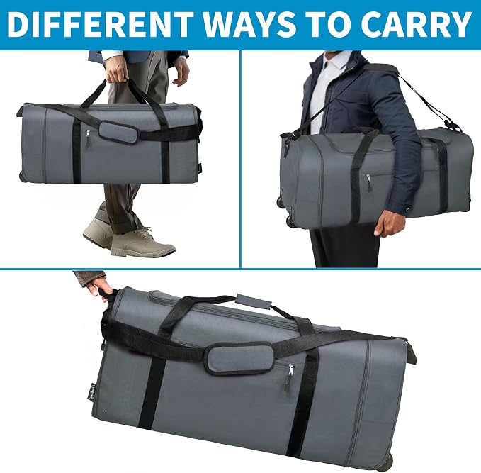 Finnhomy 100L Foldable Rolling Duffel Bag - Image 6