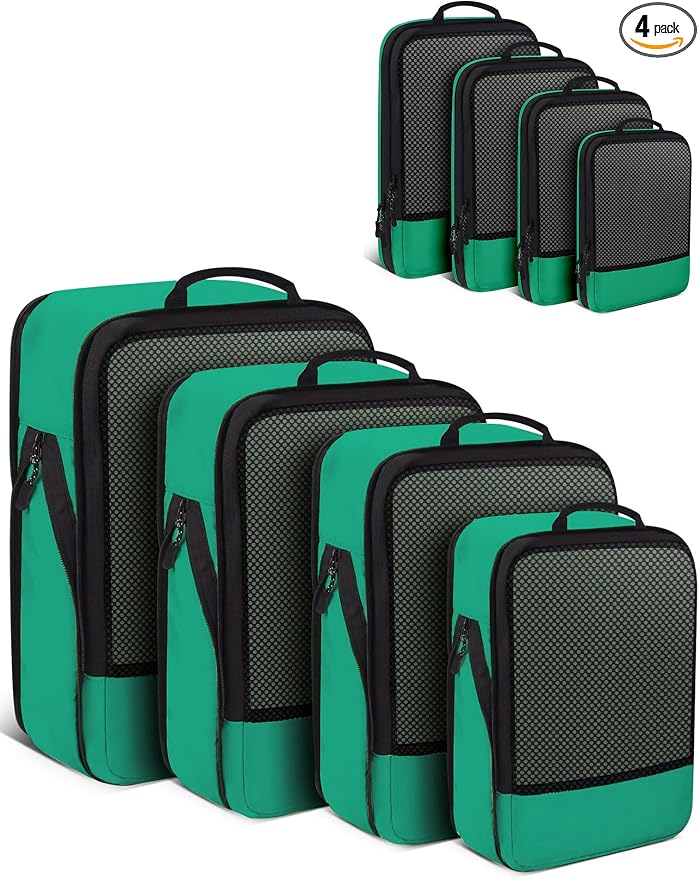 4 PCS Set Compression Packing Cubes by SDGFUI
