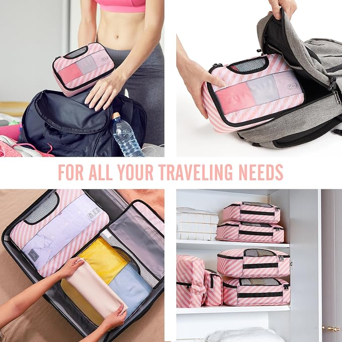 Veken 8 Set Packing Cubes for Travel Essentials, Suitcase Organizer Bags in 4 - Image 7