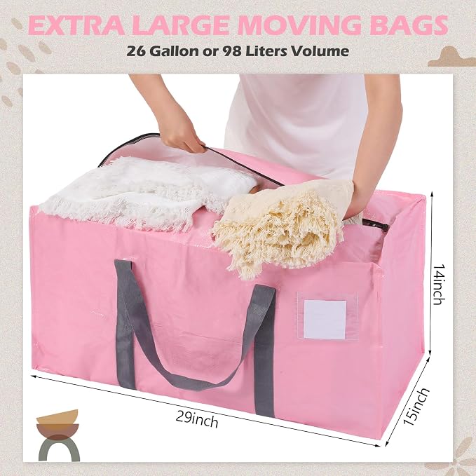 8 Pack Extra Large Moving Bags Heavy Duty Packing Bags - Image 3