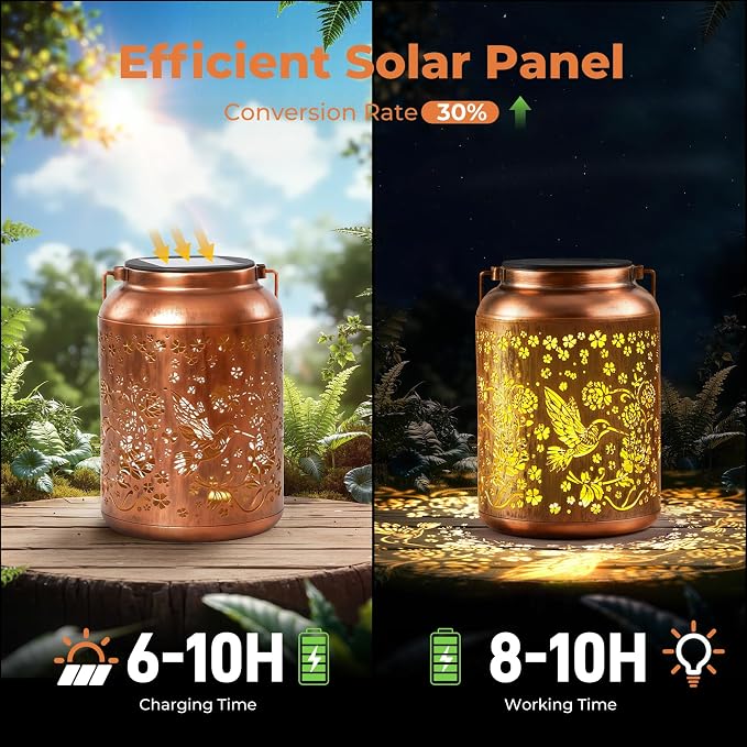 TECKNET Hummingbird Solar Lanterns Outdoor Waterproof - Image 2
