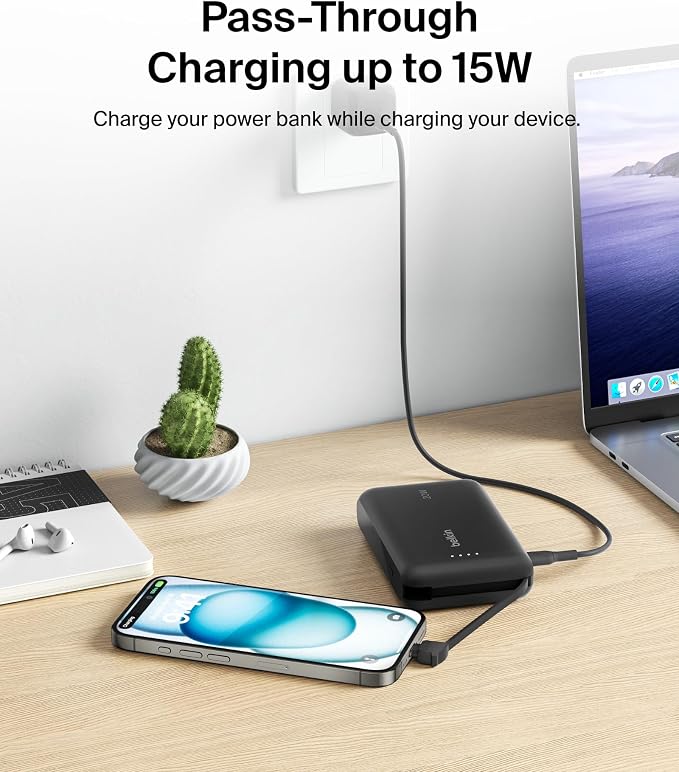 Belkin Portable Charger, Power Bank 10000 mAh - 20W Fast Charge USB-C Power - Image 11