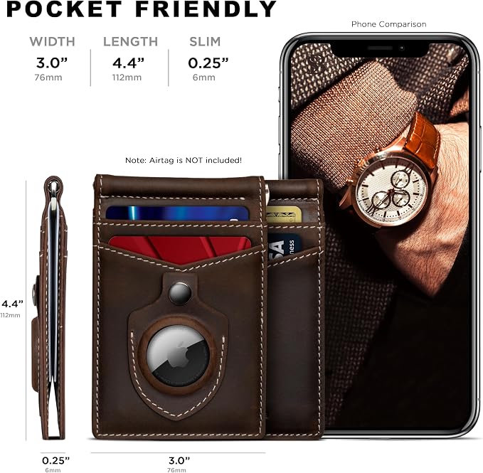 SERMAN BRANDS RFID Blocking Wallet Slim Bifold - Image 4