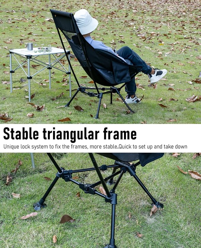 iClimb Ultralight Compact Camping Folding Beach Chair - Image 7