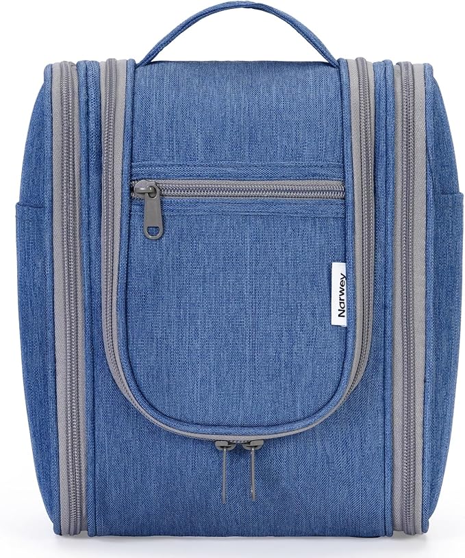 Narwey Small Hanging Travel Toiletry Bag Cosmetic Make up Organizer - Image 2