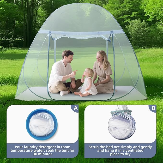 lazyzzz Pop-Up Mosquito Net Tent - Image 6