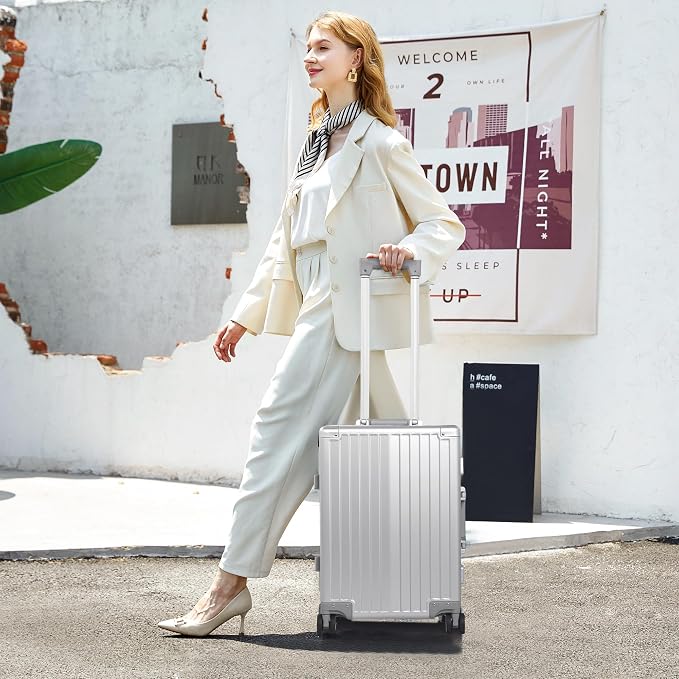 All Aluminum Carry On Luggage 22x14x9 Airline Approved，Hard Shell Carry On - Image 9