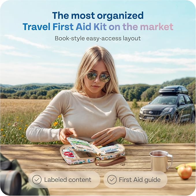 KeepGoing Travel First Aid Kit for Car, Camping and Outdoor Emergencies - Image 2