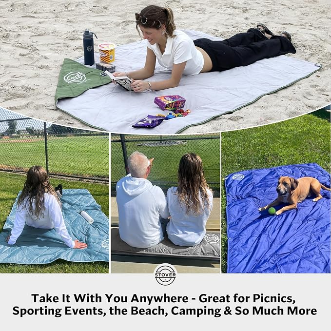 STOVER Outdoor Waterproof Fleece Travel Blanket - Image 6