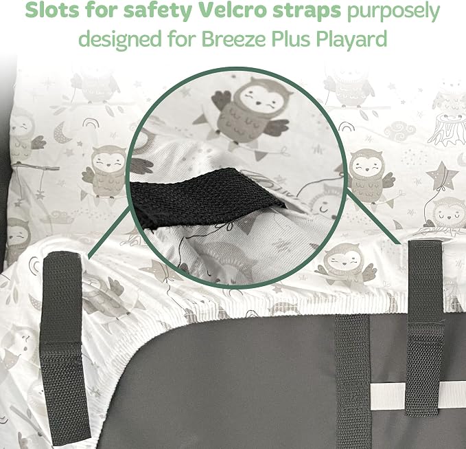Pack and Play Sheets Fitted – Compatible - Image 3
