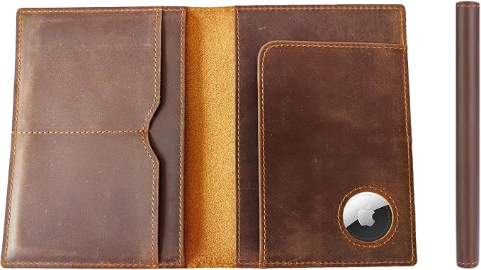 STAR VISTA Albatross Leather Travel Passport Holder, Minimalist Design by STARVISTA