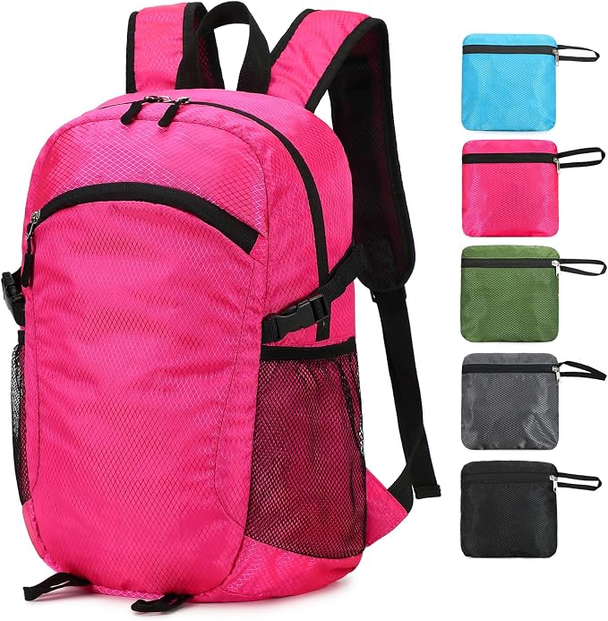Small Hiking Daypack, 15L Waterproof Hiking Backpack Packable Lightweight by SFIUYDS