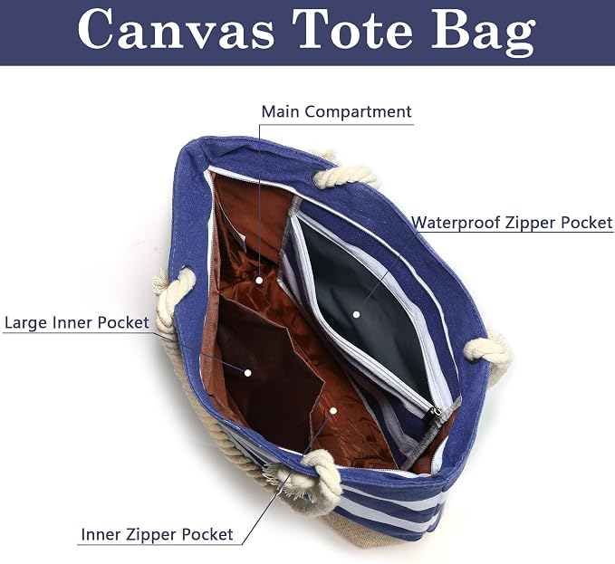 YOOLIFE Beach Bags for Women - Image 4
