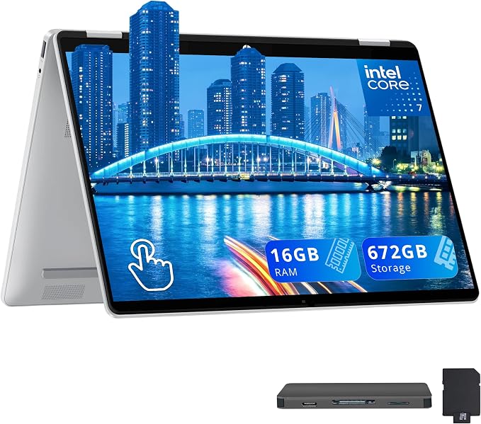 HP OmniBook 5 Flip 2-in-1 14" 2K Touchscreen Laptop, Intel 7 150U, 16GB LPDDR5 by HP